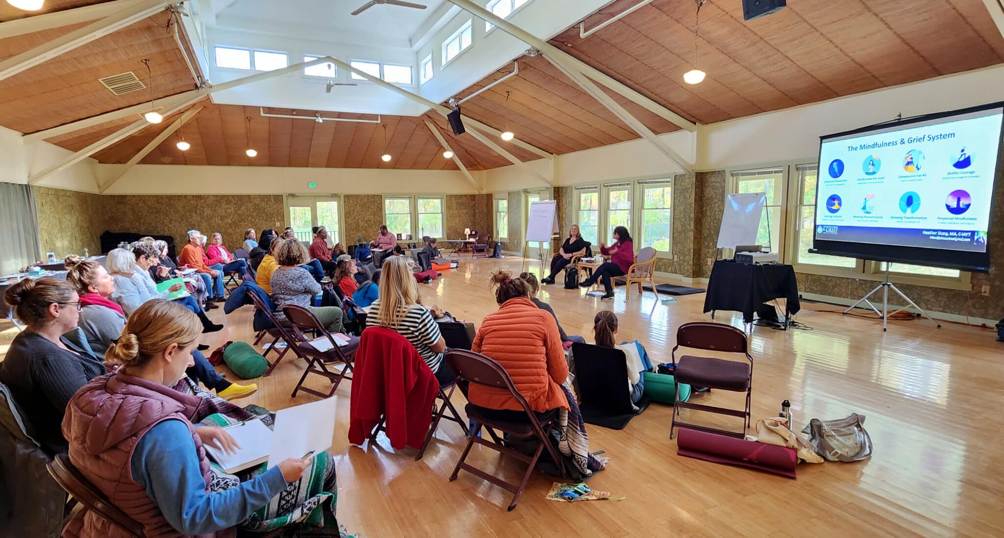 Heather Stang teaching Mindfulness & Grief at Omega Institute