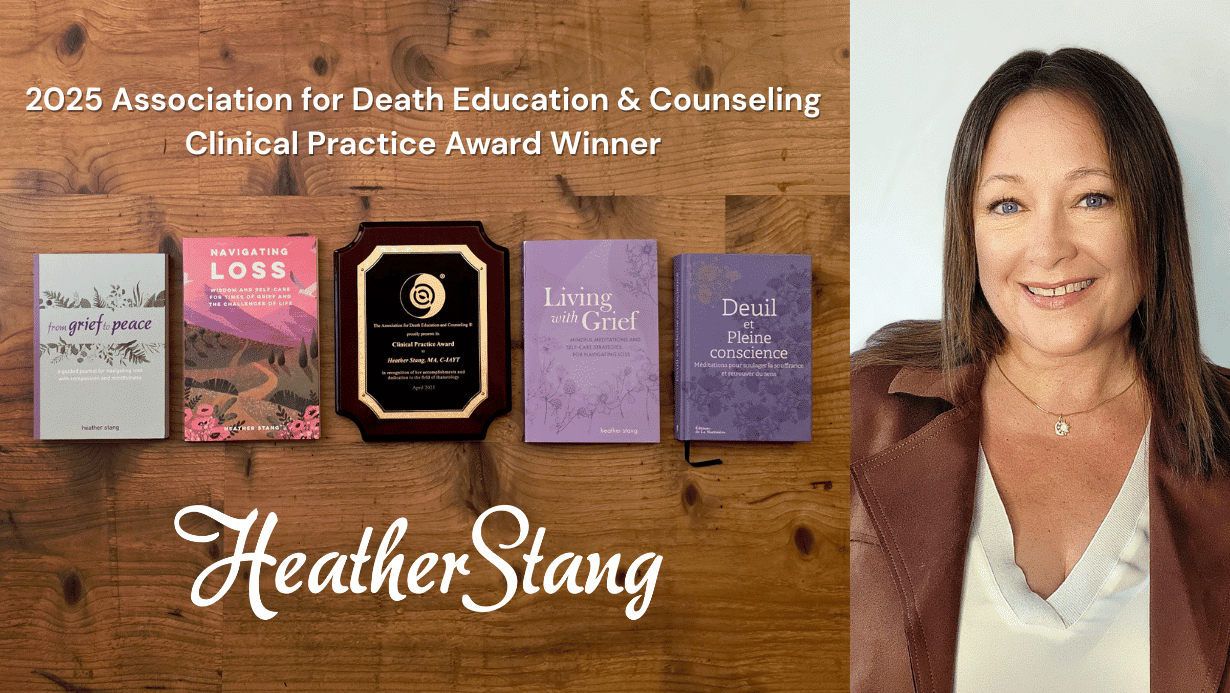 online mindfulness grief support group heather stang
