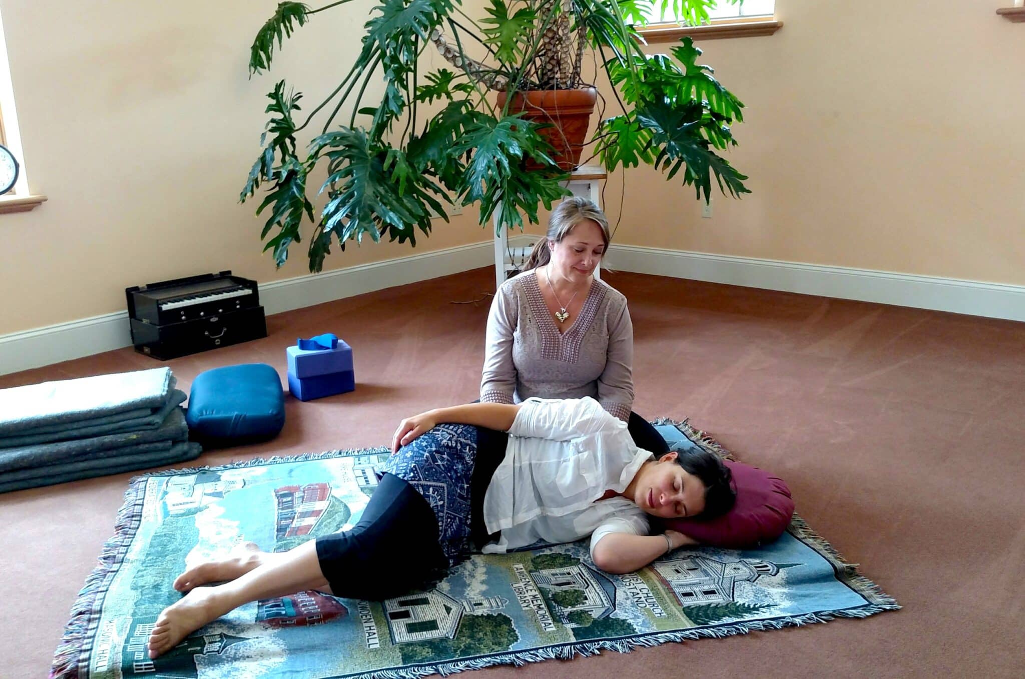 heatherstangyogatherapy Heather Stang doing Phoenix Rising Yoga Therapy