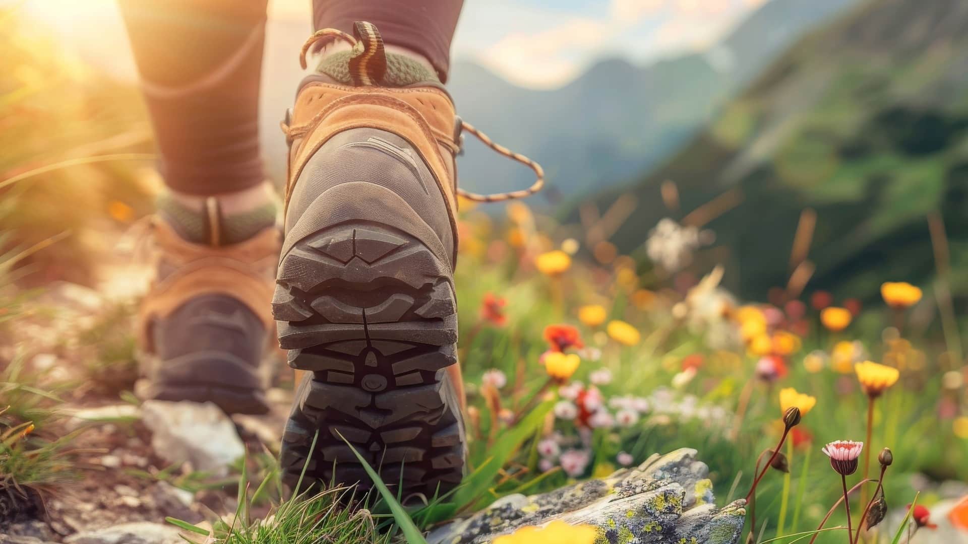 woman walking in the field for self care for grief and death care professionals