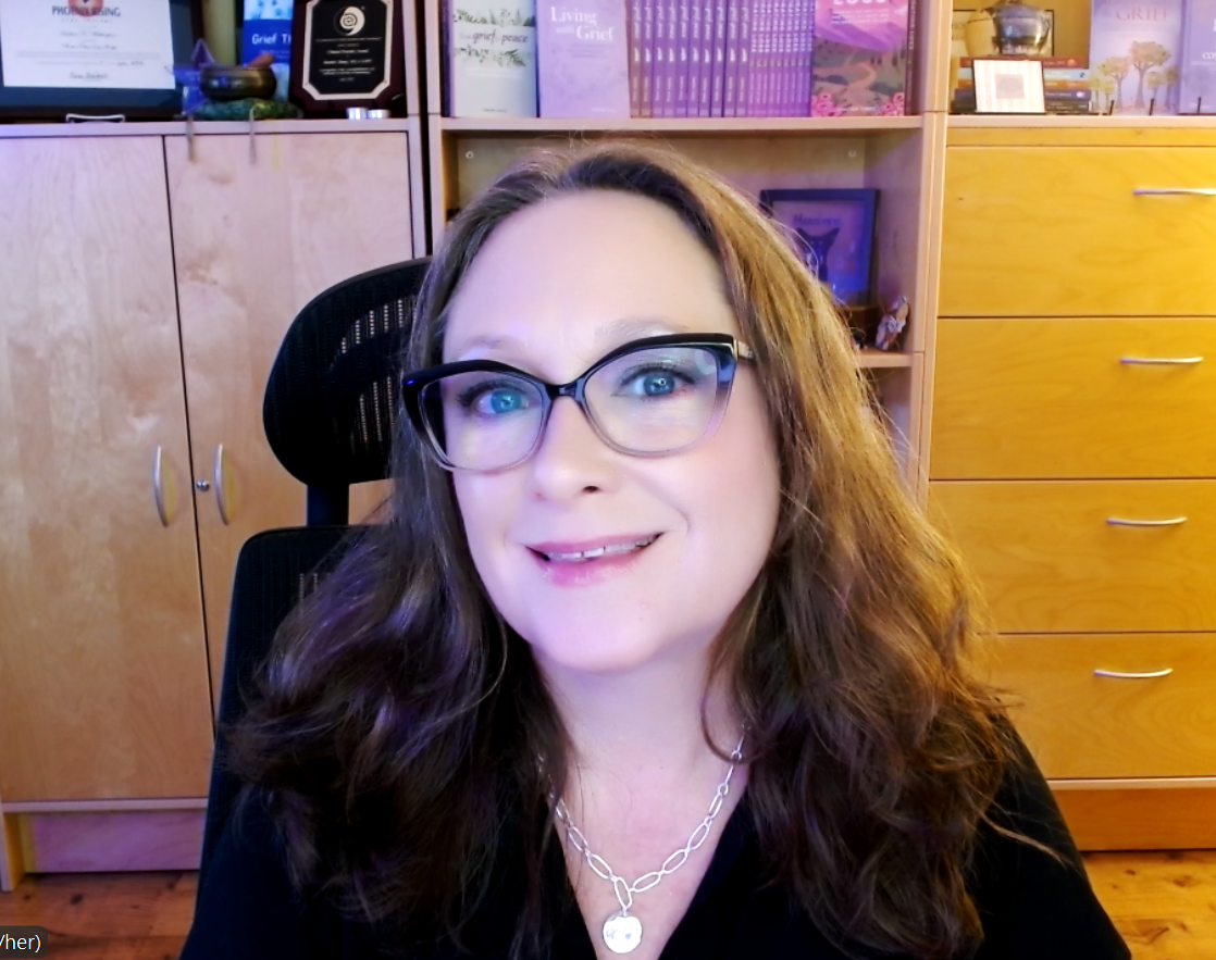 Heather Stang, thanatologist, author, and creator of the Mindfulness and Grief System